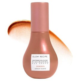 Hue Drops Face Serum Glow Bronzing Drops + Tinted Serum para iluminar e hidratar la piel. Prebase de maquillaje y iluminador para difuminar los poros 