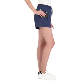 Pacific Trail Elastic Waist Band Side Pockets Ladies' Casual Shorts (US, Alpha, XX-Large, Regular, Regular, Blue Nights)