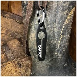 Doo-Kee - Used Poo Bag Holder with Secure Twist Loop (Jet Black)