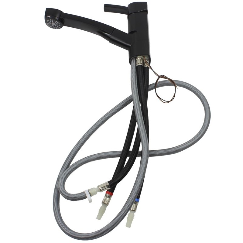 Capri Single Lever Mixer Tap with Pull-Out Shower and Switch