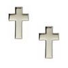 US ARMY Chaplain Silver Cross Pin Pair