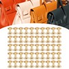 50 Set Leather Fasteners Kit Rivets for Binding Belt Strap