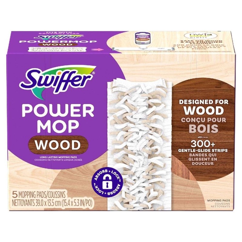 Swiffer Power Mop 15.4 in. Wet and Dry Microfiber Mop