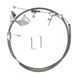 Transmission Kickdown Cable Kit Replacement for S6056 Fit for Chrysler 727 for Dodge 727 for Plymouth 727 Transmission Stainless Braided Kick Down Cable