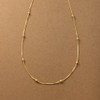 Cream Dot Necklace, Women's Popular, Stainless Steel, Surgical Stainless Steel,