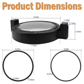 Big Peng R0445800 Pool Lid with Locking Ring R0446200 Pump Seal Gasket & O-Ring Kit Compatible with Jandy Stealth,Waterfall,ePump,Model JEP,SWF SHPF,SHPM