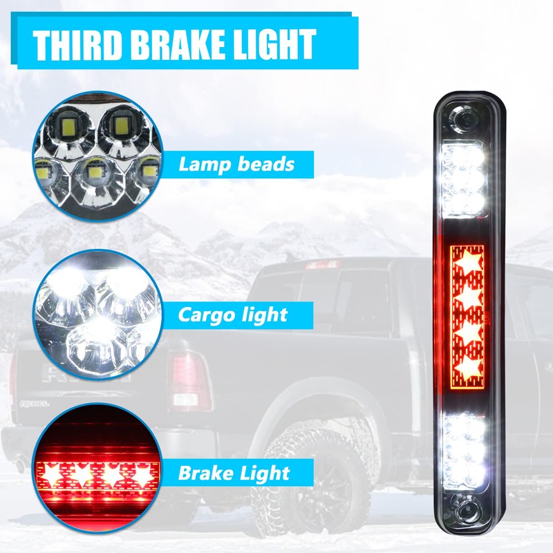 Dibanyou Third Brake Light High Mount Stop Light fits for