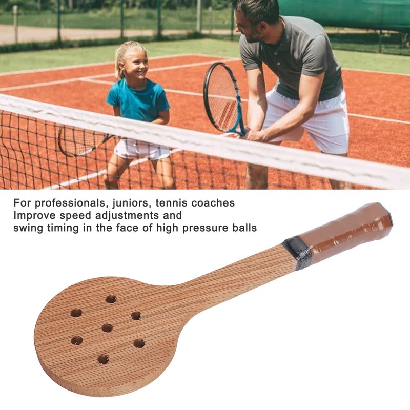 Wooden Tennis Spoon, Wooden Spoon Tennis Training Aid Tennis Racket