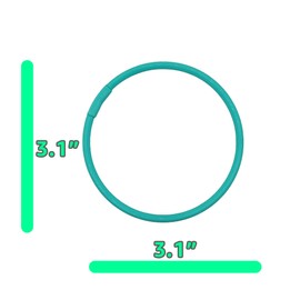 Betta Fish Olympic Ring For Betta Fish Trainning 2 Pack | Betta Excercise Loop Betta Loop For Aquarium Decor | CTWPets™ (Teal)