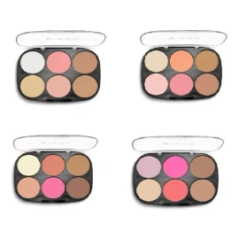 Bissú Kit Set 4pz Nuevas Paletas Para Rostro Rubor Bissu