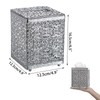 Sumnacon Tissue Box Cover Square Tissue Box with Lid, Metal