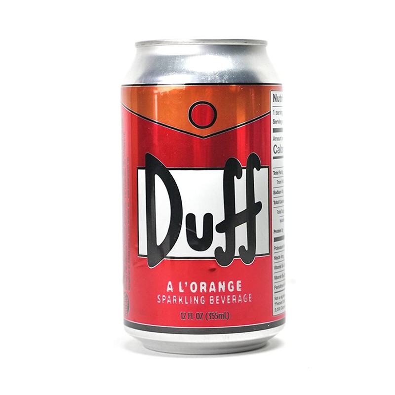 The Simpsons Duff Energy Drink (6 Pack) Wonderful Orange Flavor