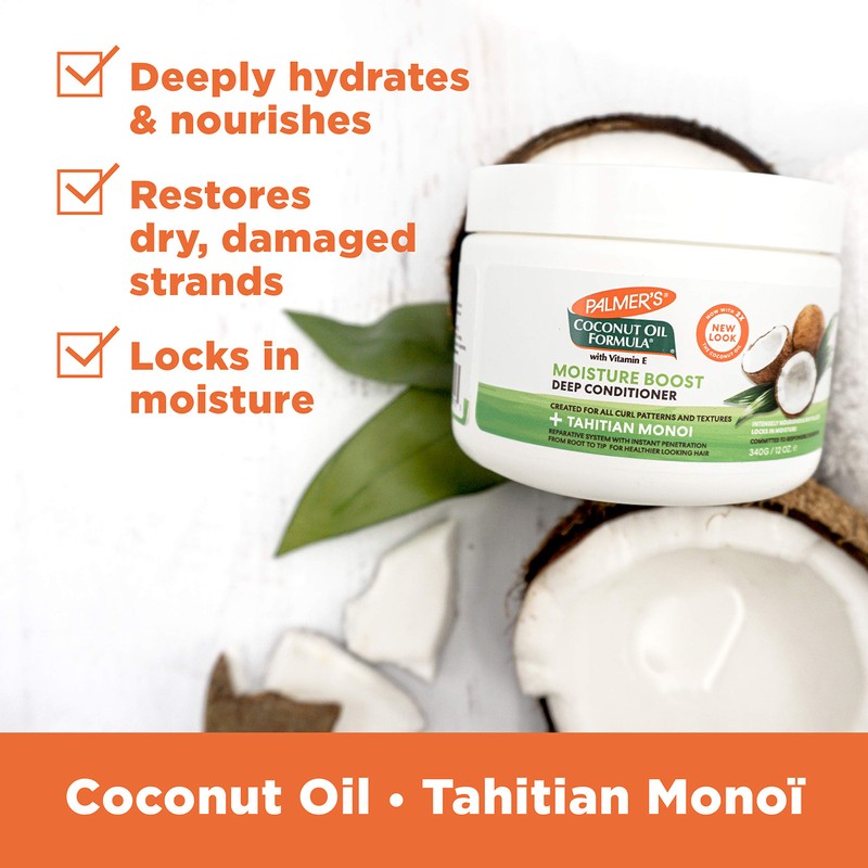 Palmer's Coconut Oil Formula Moisture Boost Deep Hair Conditioner, 12