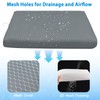 AEROiVi Shower Seat Cushion Non-Slip Silicone Bottom 3D Mesh Washable