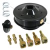 SPARES2GO Universal Dual Line Manual Feed Head with Bolts for