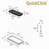 Wagner QuickClick Plastic Gliders Chair Glides Set of 4 for