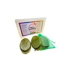 Fancy Bubbles Artisanal Fruital Soap Line - Glycerin-based soaps Made in Brazil (Pack of 3, Sicilian Lemon)