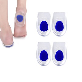 TingDongWei 2 Paar Fersensporn Einlagen Damen und Herren, Gel Einlegesohlen Fersenpolster für Plantar Fasciitis Fersensporn und Achillesschmerzen (EU 40-45)