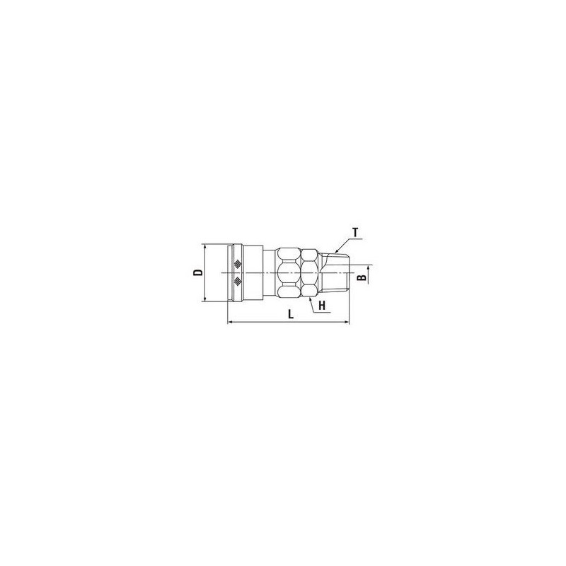 日東工器 Low Pressure for Sharp haikapura Socket (Screw Mounting for)