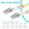 3ft(1m) OM4 LC LC Fiber Patch Cables MMF Multimode, Options