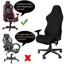 ANBWEHR Gaming Chair Cover, Gaming Chair 8 Pieces Office Chair with Armrests/Chair Back Cover/Seat Cover Office Chair for Computer Chairs/DX Racing/PC Seat Cover Chair - No Chair