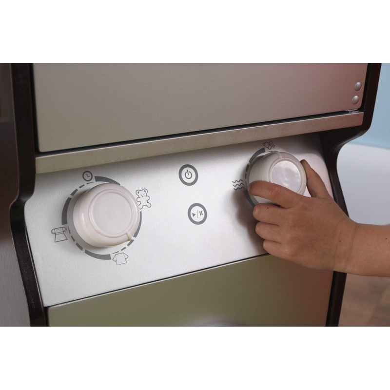 KidKraft Laundry Playset Children's Pretend Wooden Stacking Washer and Dryer