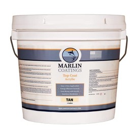 RV Roof Coating - Premium Acrylic Elastomeric Waterproof Sealant - Designed for Your RV, Camper, Trailer, Commercial Building…(Tan, 1 Gallon)