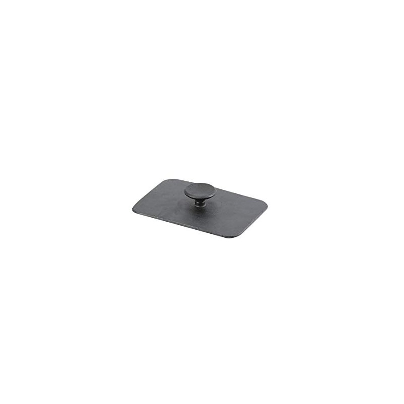 Pearl Metal HB-5497 Meat Press, Square Shape, Cast Iron, 7.1