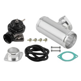 maXpeedingrods Type-RS Turbo Blow Off Valve Kit 2.5 inch Aluminum Flange Pipe Adapeter Universal Drain Valve Car Accessories Universal Accessory for Auto Car