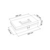 12" Transaprent universal organiser, available in 5 sizes