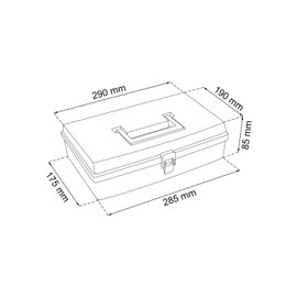 12" Transaprent universal organiser, available in 5 sizes