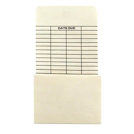 Hygloss Products Manila Library Pockets – Library Due Date Pocket Envelopes – 6.25 x 3.5 Inches, 50 Pack