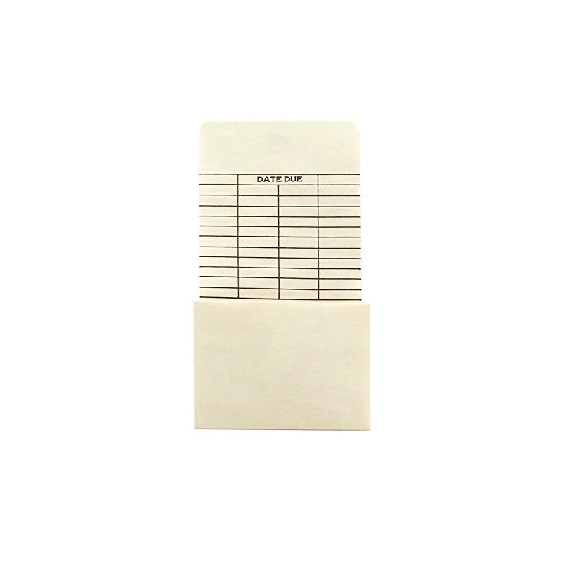 Hygloss Products Manila Library Pockets – Library Due Date Pocket