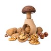 NERTHUS FIH 509 Silk Nutcracker with Screw Mechanism, Wood