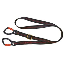JSP Pioneer Adjustable 2 m Restraint Lanyard+Flat Webbing+2 Kara (JSP FAR0208)