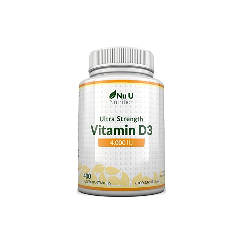 Vitamin D3 4000 IU - 400 Tablets - High Strength