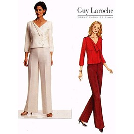 Vogue Guy Laroche sewing pattern 2668 jacket and pants - Size 8-10-12