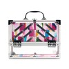 Caboodles Neat Freak Train Case, Watercolor | 6-Tray Cosmetic Organizer