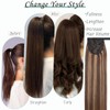 S-noilite Wrap Around Ponytail Extension Human Hair #4P27 Medium Brown