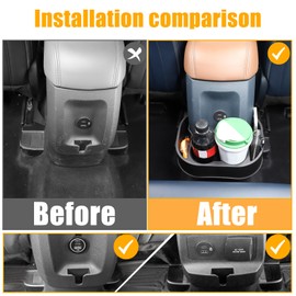 Rear Cup Holder Expander Organizer Compatible with Ford Maverick 2022-2024, Cup Holders Water Bottle Expander Car Drink Holder Seat Rear Cup Holder Insert Removable FITS Slot Accessories