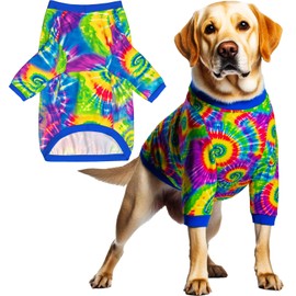 Dog Shirt for Large Dogs Tie Dye Graphic Pajamas for Medium Large Dogs 3XL, Tie Dye