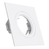 linovum Recessed Spotlight GU10 Mounting Frame White Square Rigid Including