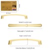 Amerdeco 10 Pack Brushed Gold Cabinet Pulls 5 Inch(128MM) Hole
