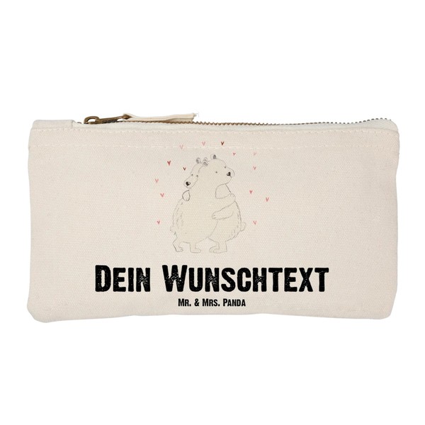 Mr. & Mrs. Panda Make Up Bag Polar Bear Hugging,