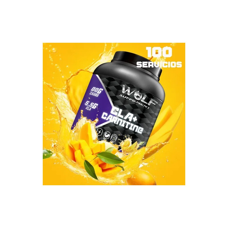 Cla Carnitina 1kg Wolf Suplements Pre Entreno 100servicios