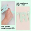 BEISHIDA 116 PCS Glitter Light Green DIY Letter Banner Kit