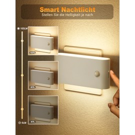 JandCase JandCase night light socket with motion detector, pack of 2 night light sockets, dimmable, LED night light for children with twilight sensor for children's room, stairs, hallway, bedroom, kitchen, warm white?