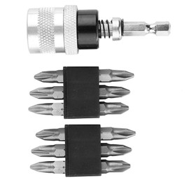 Eacam Adjustable Screw Depth Limiter Holder with High Strength Chrome Vanadium Steel Material for Various Boards 12pcs Cross PH2 Screwdriver Bits