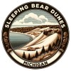 Sleeping Bear Dunes Michigan Souvenir Destination Die Cut Flat Magnet