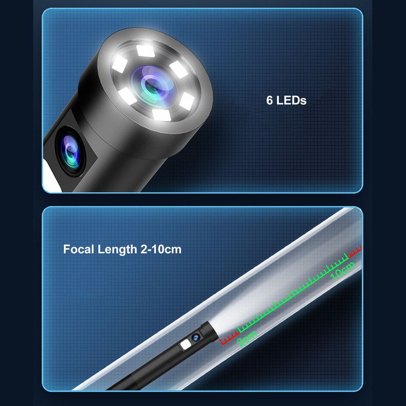 Endoscope Camera Wifi Single Lens HD 3 in 1 2MP
